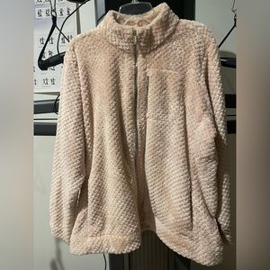 Calvin Klein pink fuzzy jacket 2x
